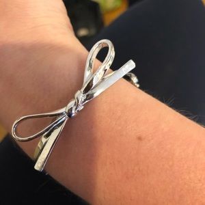 Silver Kate Spare Bow Bracelet